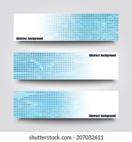 Set of banner templates with abstract background. Eps10 Vector illustration