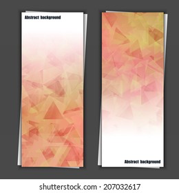 Set of banner templates with abstract background. Eps10 Vector illustration
