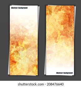 Set of banner templates with abstract background. Eps10 Vector illustration