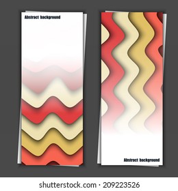 Set of banner templates with abstract background. Eps10 Vector illustration