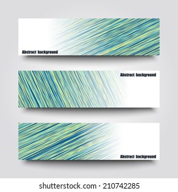 Set of banner templates with abstract background. Eps10 Vector illustration