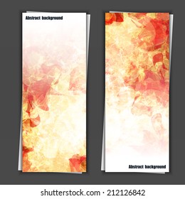 Set of banner templates with abstract background. Eps10 Vector illustration