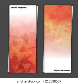 Set of banner templates with abstract background. Eps10 Vector illustration