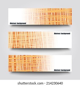 Set of banner templates with abstract background. Eps10 Vector illustration