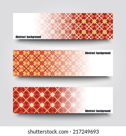 Set of banner templates with abstract background. Eps10 Vector illustration