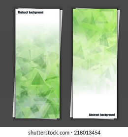 Set of banner templates with abstract background. Eps10 Vector illustration
