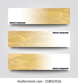 Set of banner templates with abstract background. Eps10 Vector illustration