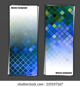Set of banner templates with abstract background. Eps10 Vector illustration