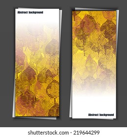 Set of banner templates with abstract background. Eps10 Vector illustration