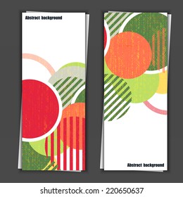 Set of banner templates with abstract background. Eps10 Vector illustration
