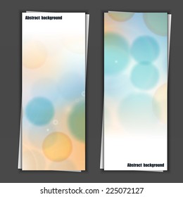 Set of banner templates with abstract background. Eps10 Vector illustration