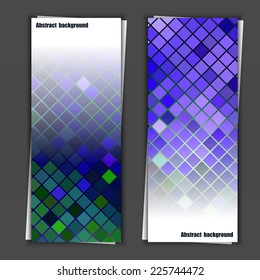 Set of banner templates with abstract background. Eps10 Vector illustration