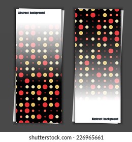 Set of banner templates with abstract background. Eps10 Vector illustration