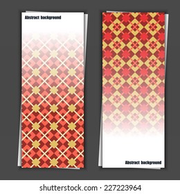 Set of banner templates with abstract background. Eps10 Vector illustration