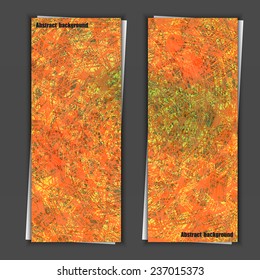 Set of banner templates with abstract background. Eps10 Vector illustration