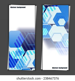 Set of banner templates with abstract background. Eps10 Vector illustration