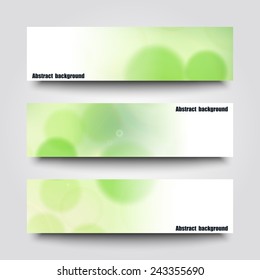 Set of banner templates with abstract background. Eps10 Vector illustration