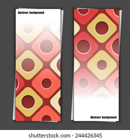 Set of banner templates with abstract background. Eps10 Vector illustration