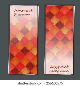 Set of banner templates with abstract background. Eps10 Vector illustration