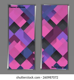 Set of banner templates with abstract background. Eps10 Vector illustration