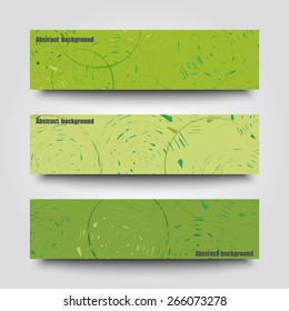Set of banner templates with abstract background. Eps10 Vector illustration