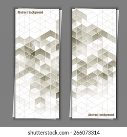 Set of banner templates with abstract background. Eps10 Vector illustration