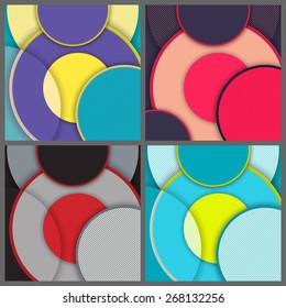 Set of banner templates with abstract background. Eps10 Vector illustration