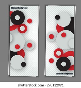 Set of banner templates with abstract background. Eps10 Vector illustration