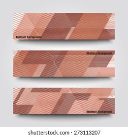 Set of banner templates with abstract background. Eps10 Vector illustration