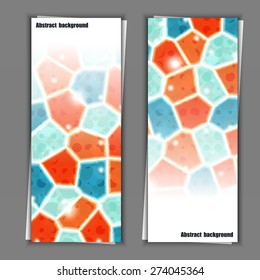 Set of banner templates with abstract background. Eps10 Vector illustration