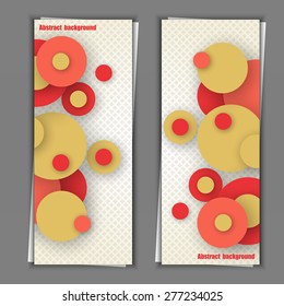Set of banner templates with abstract background. Eps10 Vector illustration