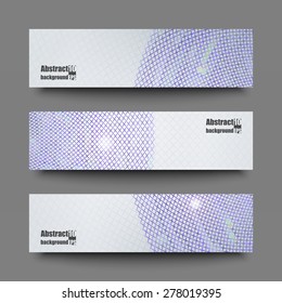Set of banner templates with abstract background. Eps10 Vector illustration