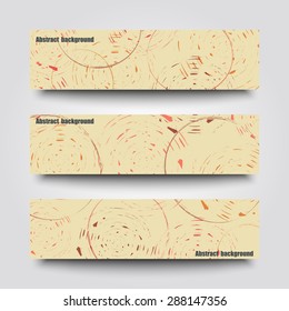 Set of banner templates with abstract background. Eps10 Vector illustration