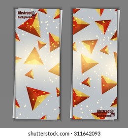Set of banner templates with abstract background. Eps10 Vector illustration