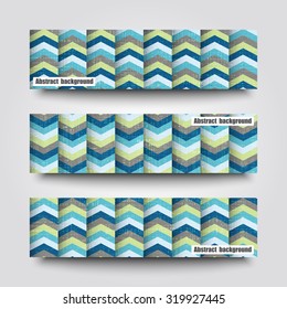Set of banner templates with abstract background.  Eps10 Vector illustration