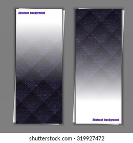 Set of banner templates with abstract background.  Eps10 Vector illustration