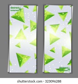 Set of banner templates with abstract background. Eps10 Vector illustration