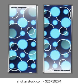 Set of banner templates with abstract background.  Eps10 Vector illustration. 