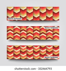 Set of banner templates with abstract background. Eps 10 Vector illustration. 