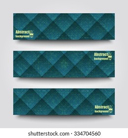Set of banner templates with abstract background. Eps 10 Vector illustration. 
