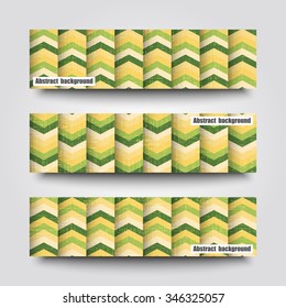 Set of banner templates with abstract background. Eps 10 Vector illustration. 