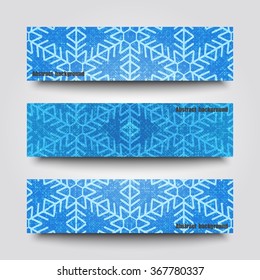Set of banner templates with abstract background. Eps 10 Vector illustration