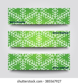  Set of banner templates with abstract background. Eps 10 Vector illustration