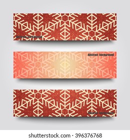 Set of banner templates with abstract background. Eps 10 Vector illustration