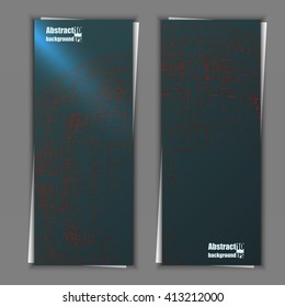 Set of banner templates with abstract background. Eps 10 Vector illustration