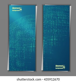 Set of banner templates with abstract background. Eps10 Vector illustration