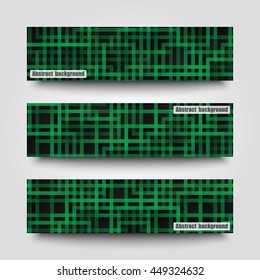 Set of banner templates with abstract background. Eps10 Vector illustration