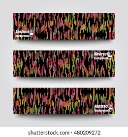 Set of banner templates with abstract background. Eps10 Vector illustration