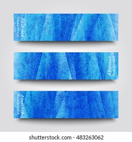 Set of banner templates with abstract background. Eps10 Vector illustration