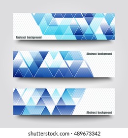 Set of banner templates with abstract background. Eps10 Vector illustration